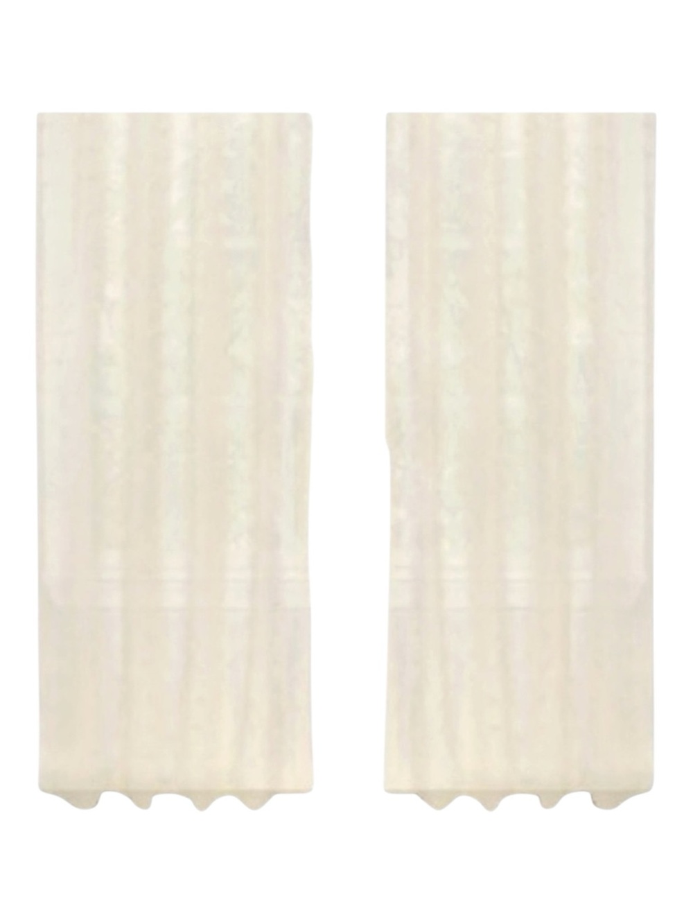 new Boho Chic ✶ Set 2 Rod Pocket Panel Curtains ✶ Semi Sheer Natural ✶ 40” x 84” - Picture 4 of 16